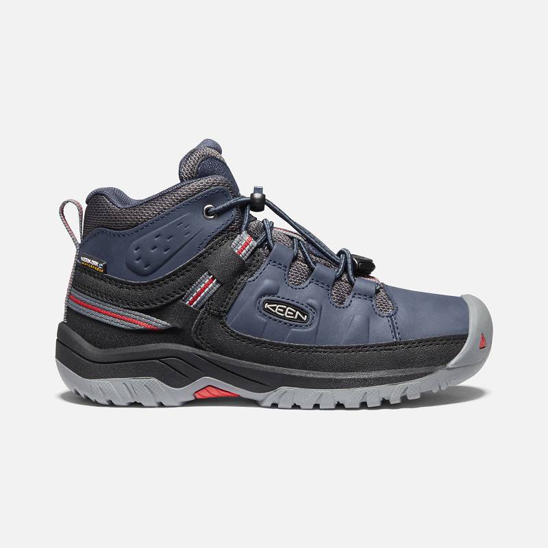 Keen Targhee Waterproof Wanderstiefel Kinder DE-85236 Blue Nights/Red Carpet - Keen Kinderschuhe Bla